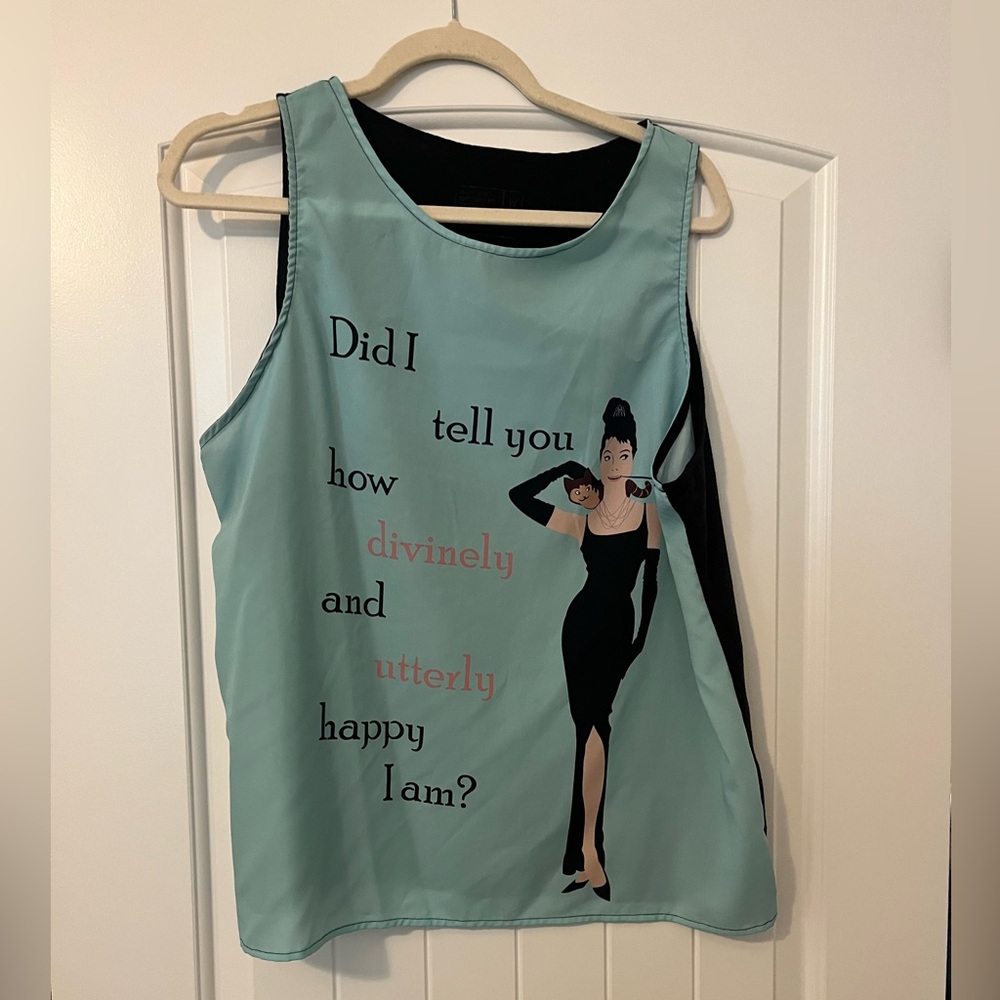 Audrey Hepburn sleeveless top size XL